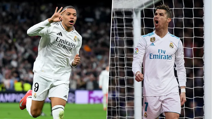 Kylian Mbappé le apunta a los números de Cristiano Ronaldo en el Real Madrid.