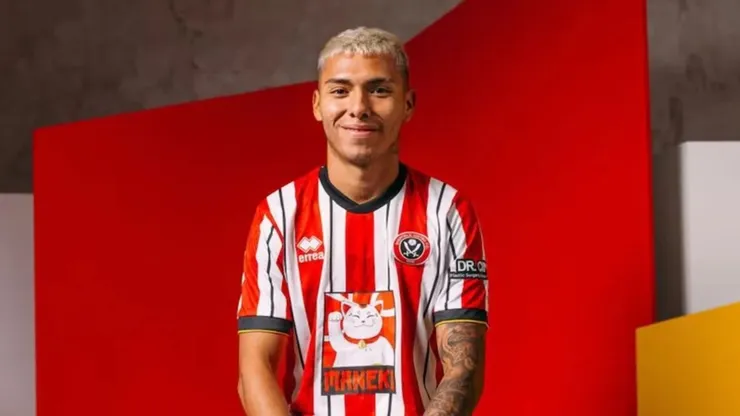 Jefferson Cáceres debutó con golazo en el Sheffield United