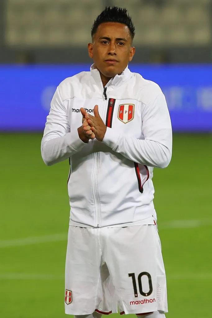 Christian Cueva antes de enfrentar a Paraguay. (Photo by Leonardo Fernandez/Getty Images)