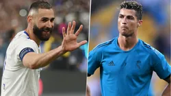 Karim Benzema publicó una imagen de Ronaldo Nazario para provocar a los fanáticos de Cristiano Ronaldo.