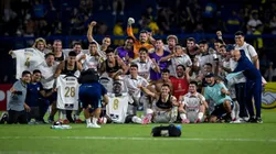 La euforia de los jugadores de Alianza tras la clasificación.