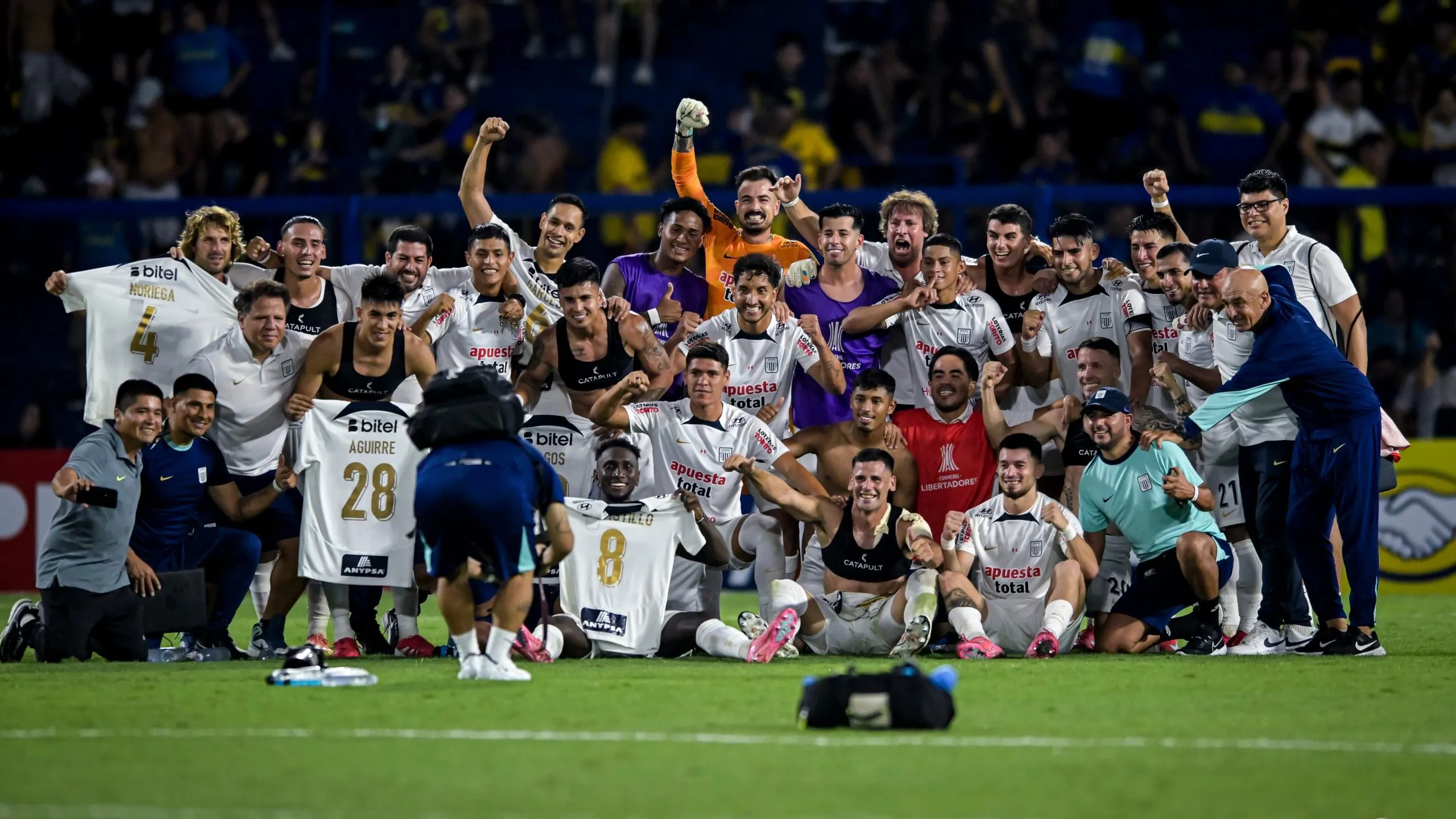 Los jugadores de Alianza Lima, eufóricos tras la clasificación (Getty)