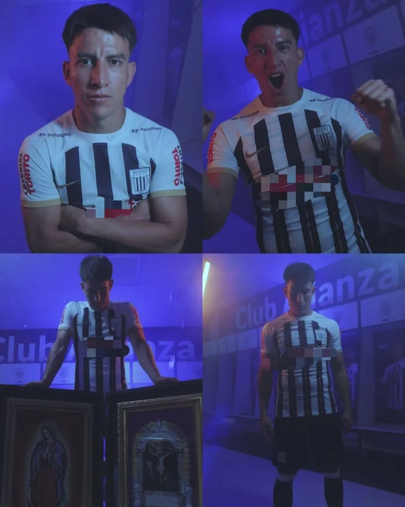 Fernando Gaibor cuando fue presentado. (Foto: Alianza Lima).