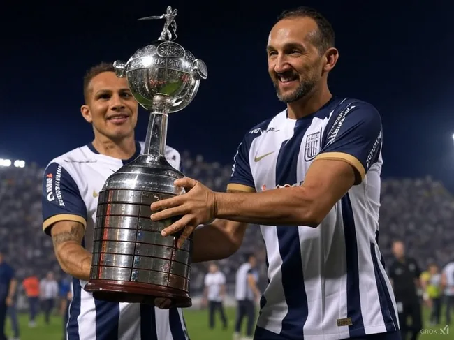 Alianza Lima el día que gane la Copa Libertadores. (Foto: Imagen generada por Grok IA).