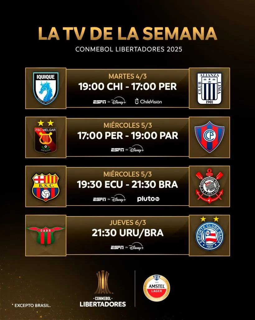 Partidos de la Conmebol Libertadores