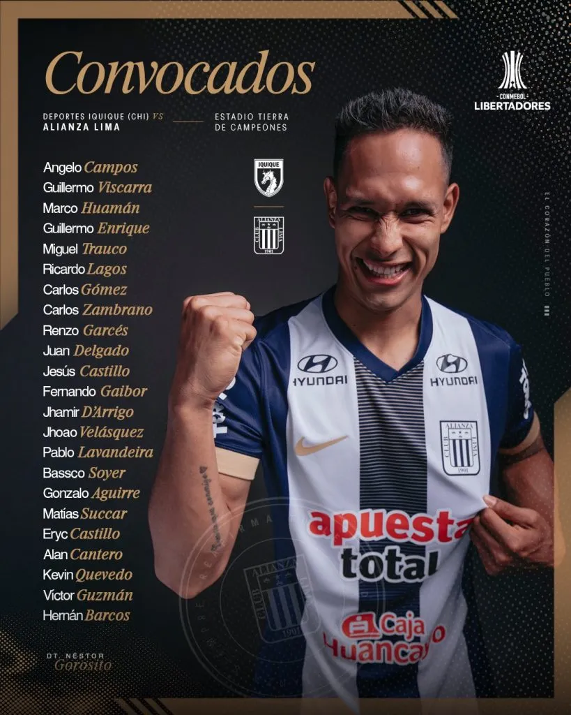 Convocados Alianza Lima (Foto: Alianza Lima)