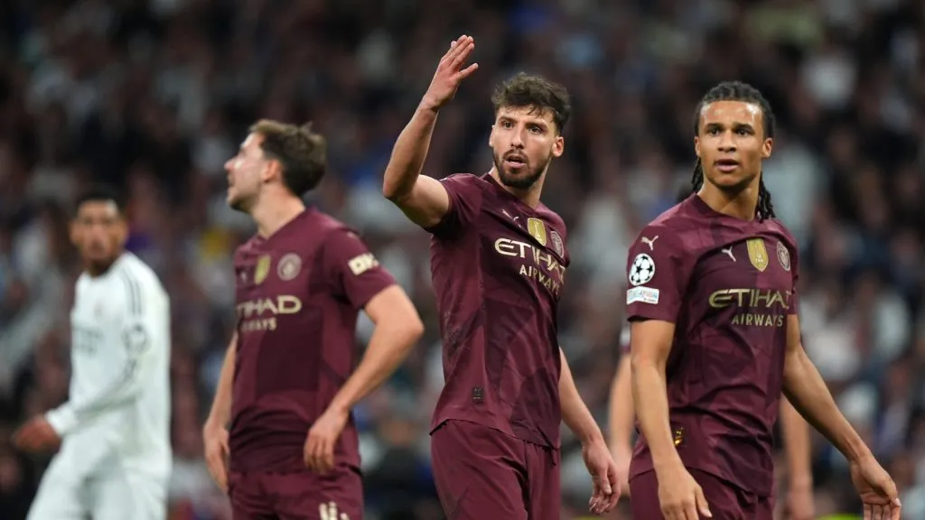 Sin Rodri, Guardiola solo ha podido poner su defensa ideal en apenas un partido de la temporada: GETTY