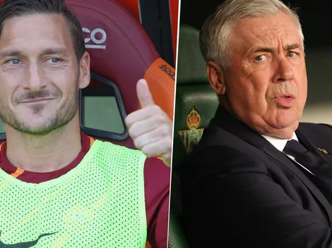 Totti quiere quitar a Ancelotti del Real Madrid