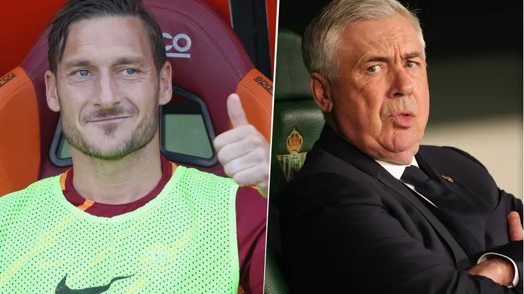 Francesco Totti propuso que la Roma vaya a buscar a Carlo Ancelotti, a quien le vence el contrato con el Real Madrid a mediados del 2025.