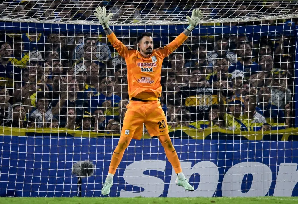 Guillermo Viscarra en La Bombonera de Boca Juniors. (Photo by Marcelo Endelli/Getty Images)