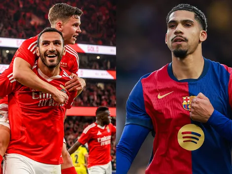 Las alineaciones de Benfica vs. Barcelona FC por Champions League