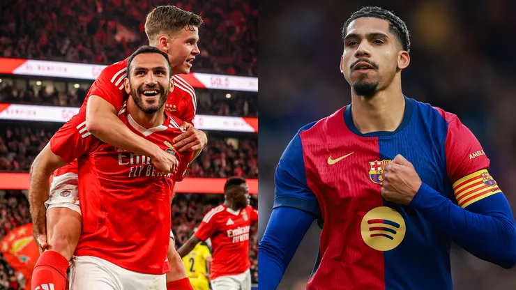 Benfica juega ante Barcelona por la Champions League.