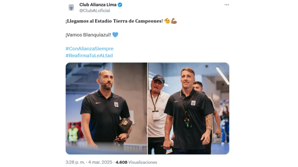 Así llegaba Alianza a Chile