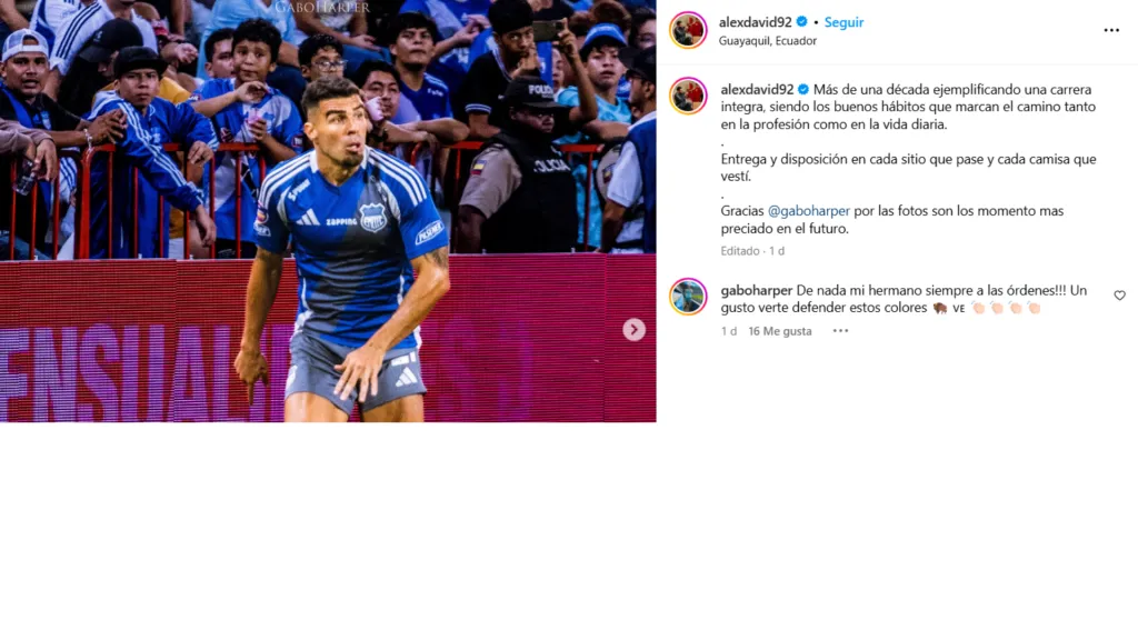 El polémico mensaje de Alexander González. (Foto: Captura de pantalla)