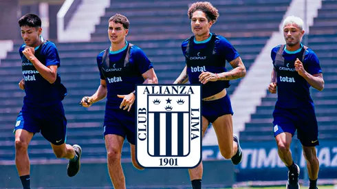 Matías Succar y Paolo Guerrero entrenando en Alianza Lima.