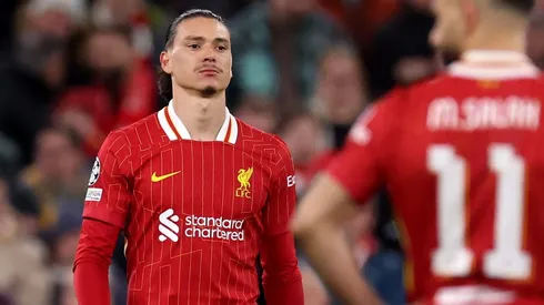 La prensa inglesa señaló a Darwin Núñez como el máximo responsable de la derrota del Liverpool ante el PSG por la Champions League.