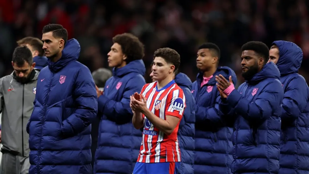 Un resbalón de Julián Álvarez sentencia el sueño de Atlético en la Champions de UEFA: GETTY