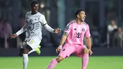 Luis Suárez durante el partido de ida en Miami.