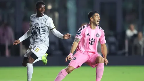 Luis Suárez durante el partido de ida en Miami.