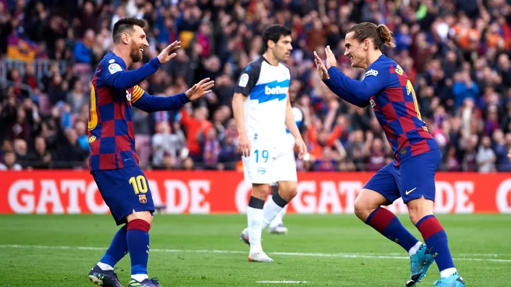 Griezmann igualó a Messi como el extranjero con más partidos en España: GETTY