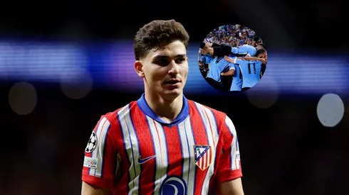 Compañero de Julián Álvarez le avisa antes de la vista de Argentina a Uruguay.