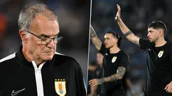 Los hinchas uruguayos respaldaron a Marcelo Bielsa después de la derrota con Argentina en el Estadio Centenario.