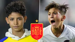 Cristiano Ronaldo Junior y Thiago Messi podrían ser compañeros en la Selección de España.