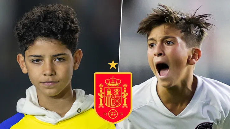 Cristiano Ronaldo Junior y Thiago Messi podrían ser compañeros en la Selección de España.