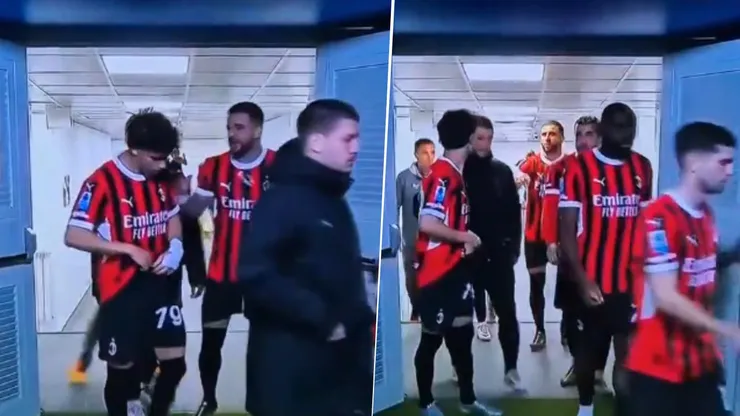 Kyle Walker le recriminó a Joao Félix no pasar la pelota en el primer tiempo del AC Milan frente al Napoli.