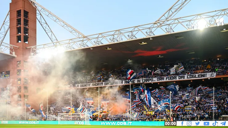 Sampdoria, que descendió en 2023 a la segunda categoría, está con riesgos de bajar a la Serie C.