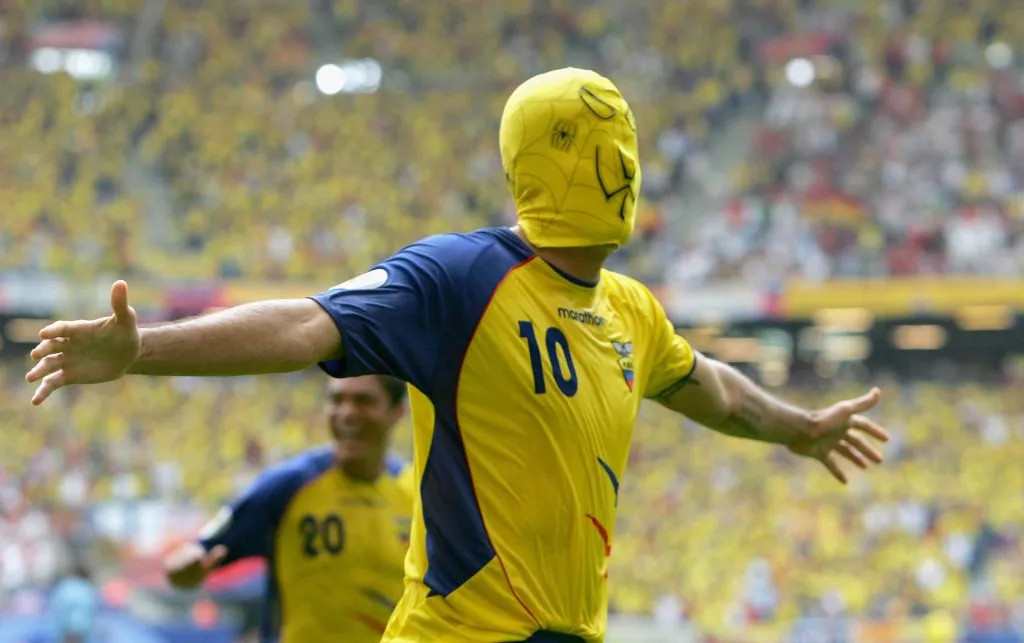 La celebración de Kaviedes en 2006. (Foto: GettyImages)