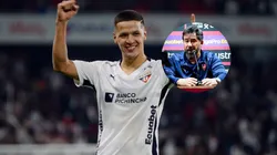 Álex Arce se enojó por el cambio en la Copa Libertadores