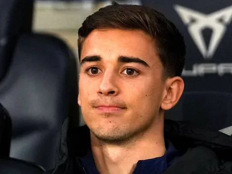 Derrape de Gavi en la previa del Barcelona vs. Borussia Dortmund