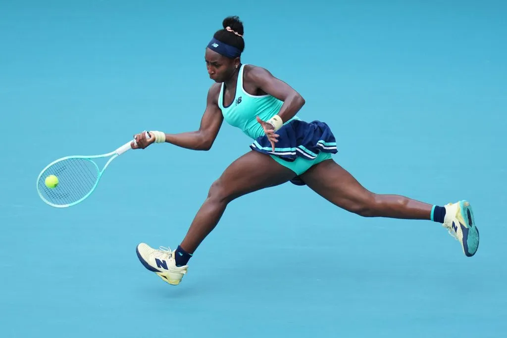 La joven Coco Gauff, de 21 años, encabezó la lista entre las mujeres en 2024 (Getty)