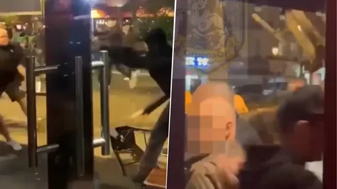 En París se registraron varios incidentes en la previa del PSG vs. Aston Villa entre hinchas de ambas parcialidades.