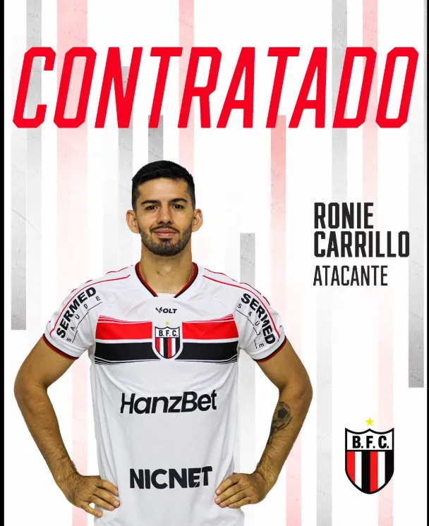 Ronnie Carrillo anunciado oficialmente en el Botafogo de SP.