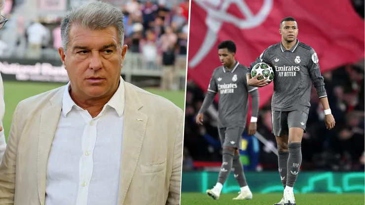 Joan Laporta no quiso referirse a la posibilidad de que el Real Madrid revierta el resultado con el Arsenal.