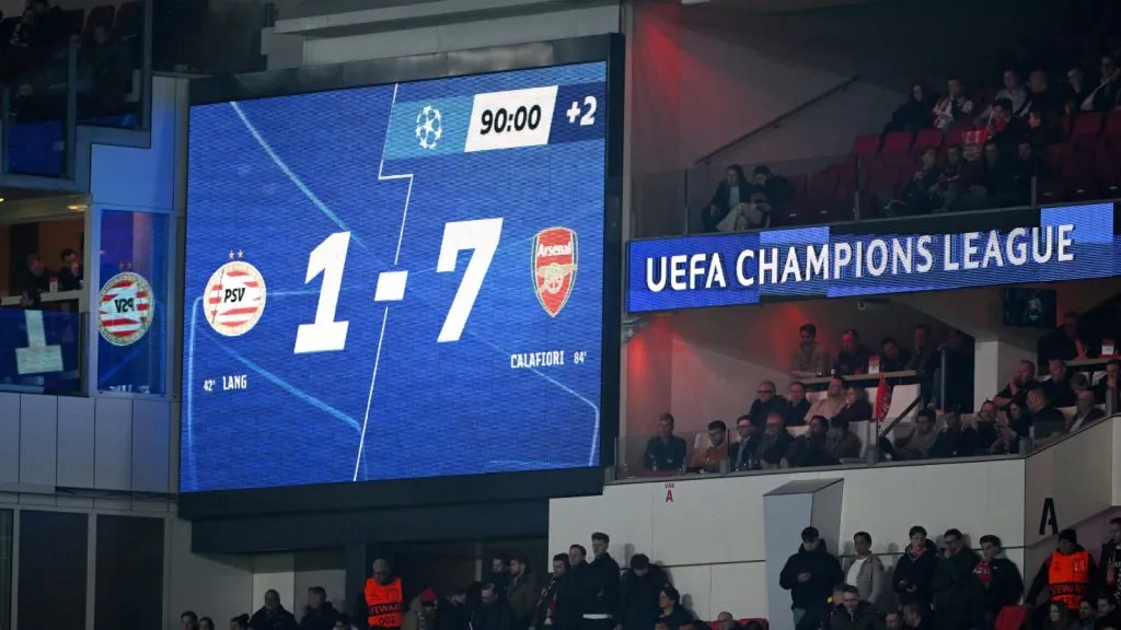 PSV, la gran maldición a la que se miden PSG y Arsenal en esta Champions: GETTY