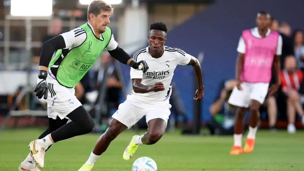 Courtois y Vinicius, renovaciones que vienen en Real Madrid: GETTY