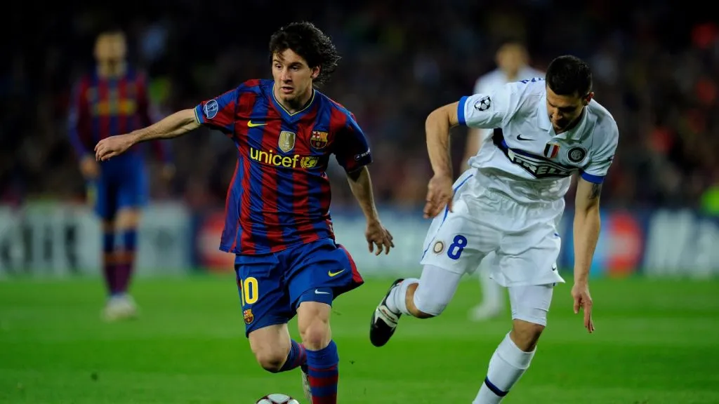 Messi se quedó cerca del bicampeonato de Champions en 2010 vs. Inter de Milán: GETTY