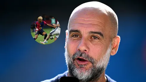Guardiola y su reacción al Barcelona vs. Inter de Milán.
