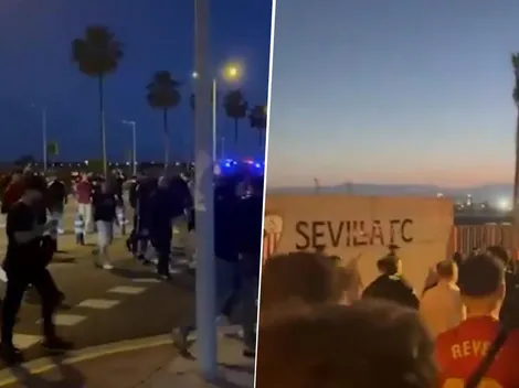 Sevilla quedó al borde del descenso y los ultras fueron a buscar al plantel