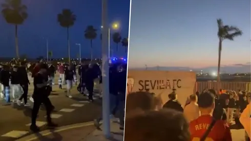 Los Ultras del Sevilla fueron a buscar al plantel a la Ciudad Deportiva tras la derrota 3 a 2 con el Real Celta de Vigo.