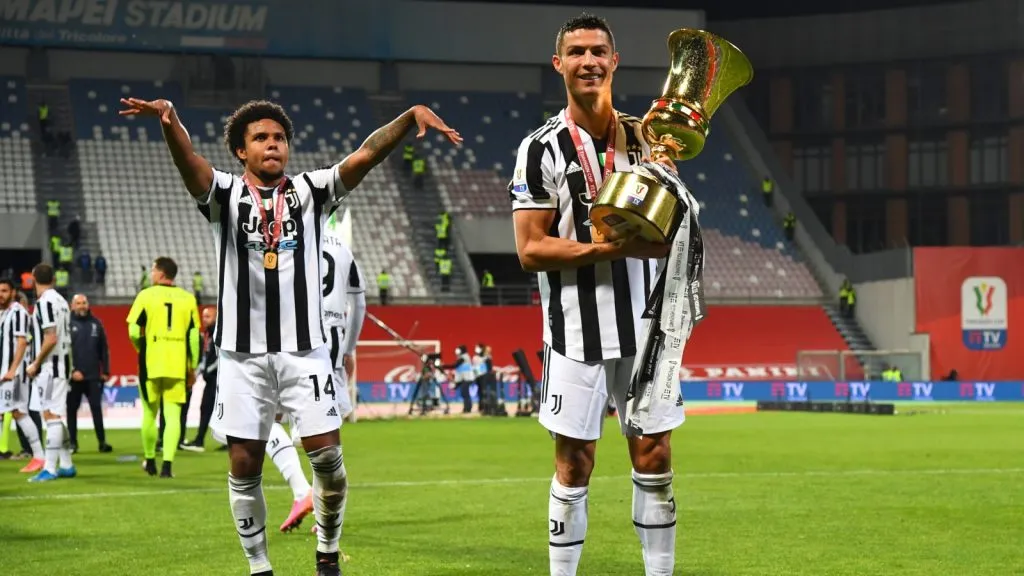 Copa Italia del 2021, de momento el último título oficial de clubes para CR7: GETTY