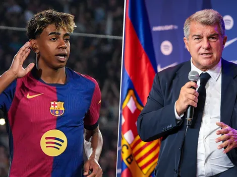 Laporta advierte que Barcelona aún no tiene confirmada la renovación de Lamine