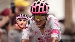 El golpe de Richard Carapaz a su rival, Isaac del Toro