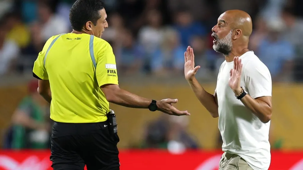 Guardiola terminó explotando contra el arbitraje tras la derrota del Manchester City: GETTY