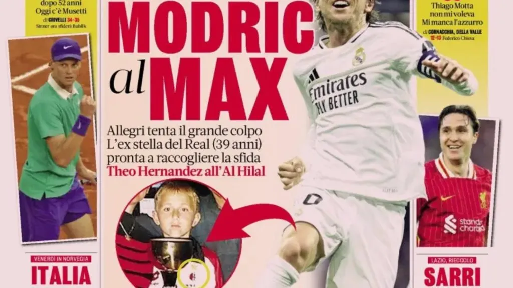 Las fotos de Modric con la camiseta del Milán que ilusionan en Italia: TW