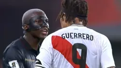Así fue el tenso cruce entre Moisés Caicedo y Paolo Guerrero.