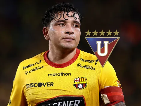 La hinchada de Liga de Quito lo insultó y respondió Mario Pineida defendiendo a Barcelona SC